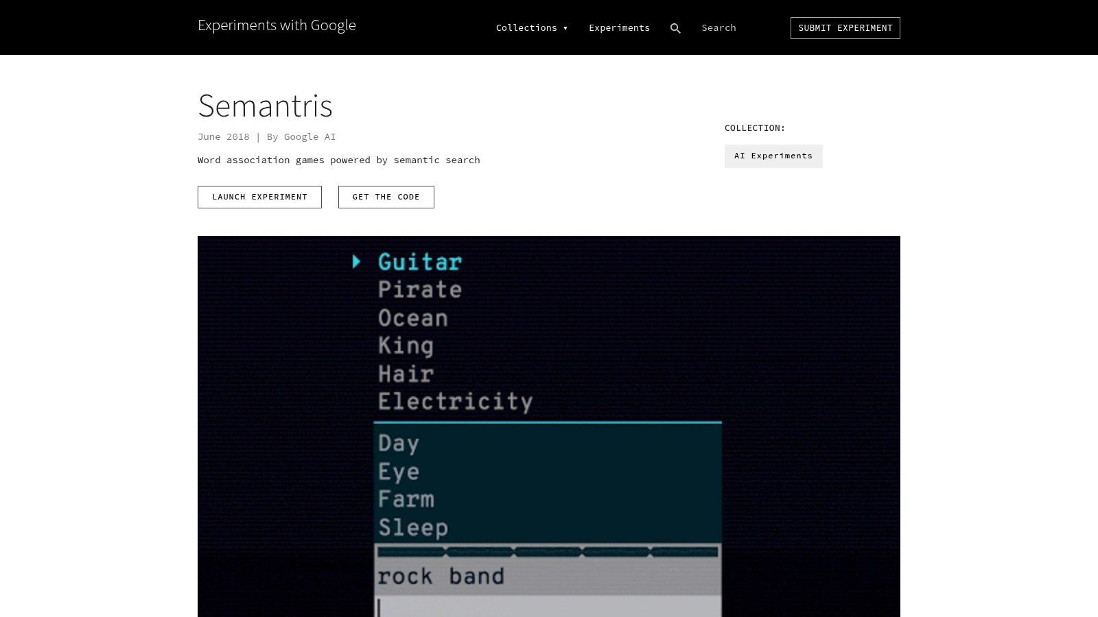 Semantris (Google AI)
