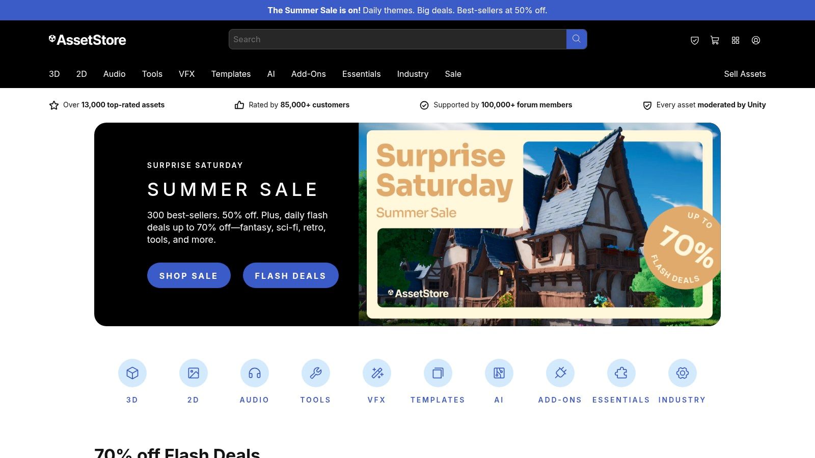 Unity Asset Store — AI category