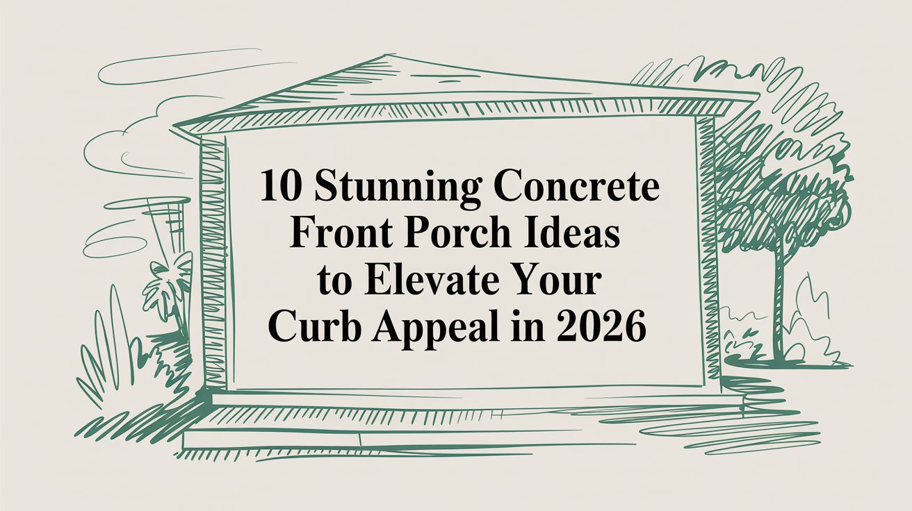 10 Stunning Concrete Front Porch Ideas to Elevate Your Curb Appeal in ...