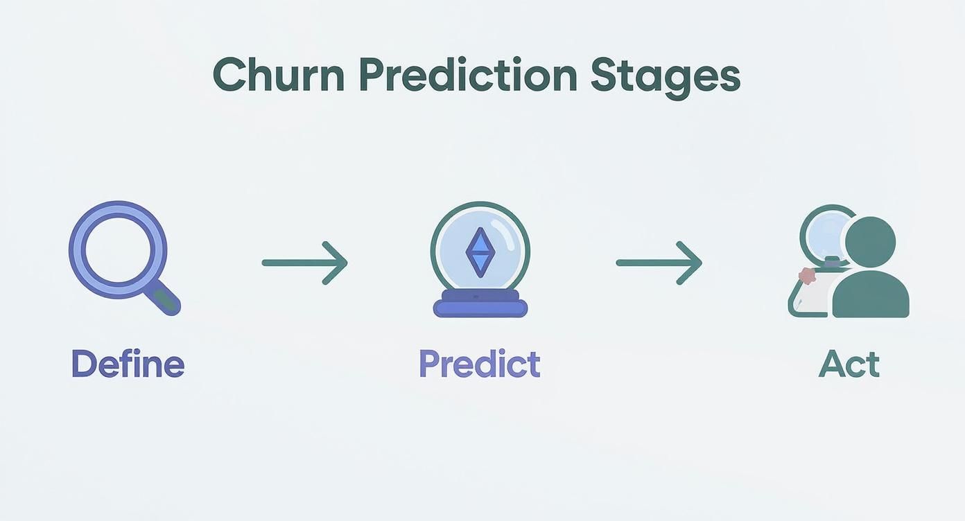 Infographic about predicting customer churn