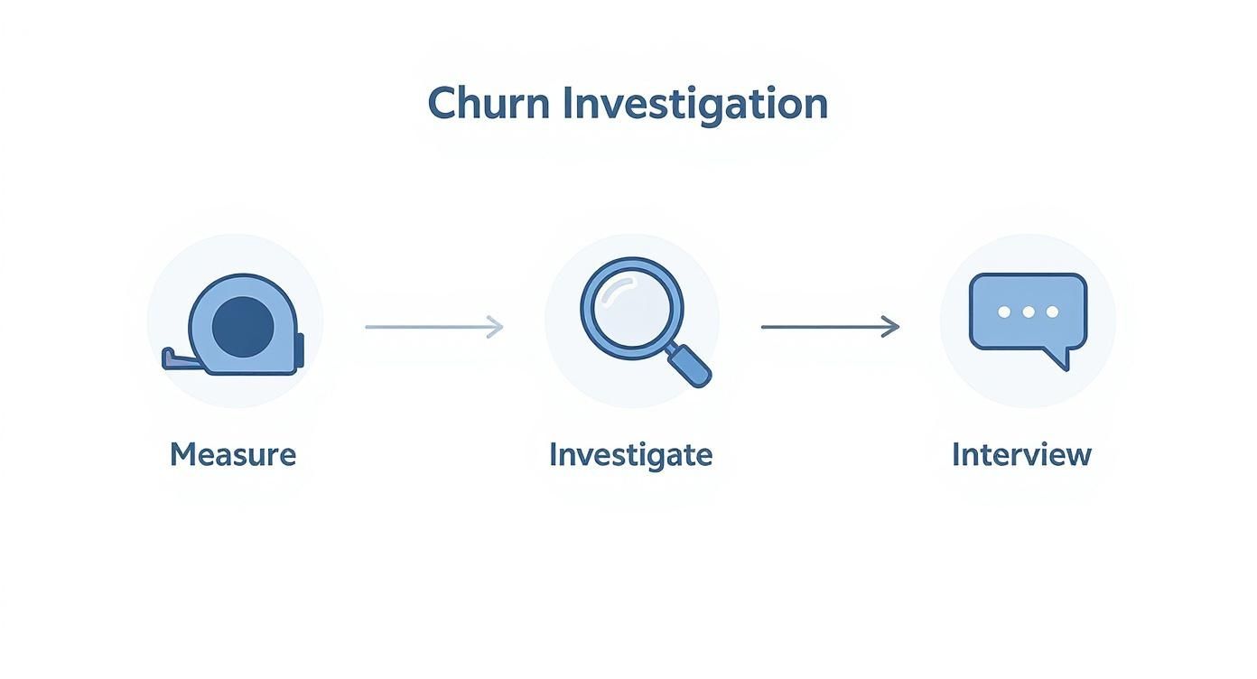 Infographic about churn in saas
