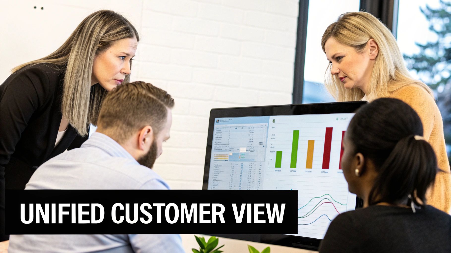 An abstract visual representing the connection between social media networks and business revenue data.
