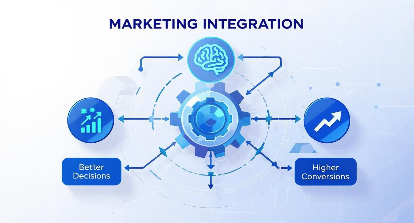 Infographic about marketing automation integrations