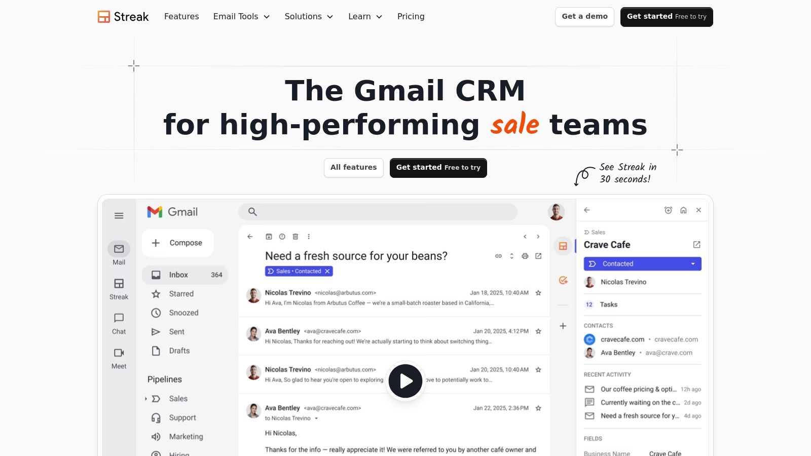 Streak CRM