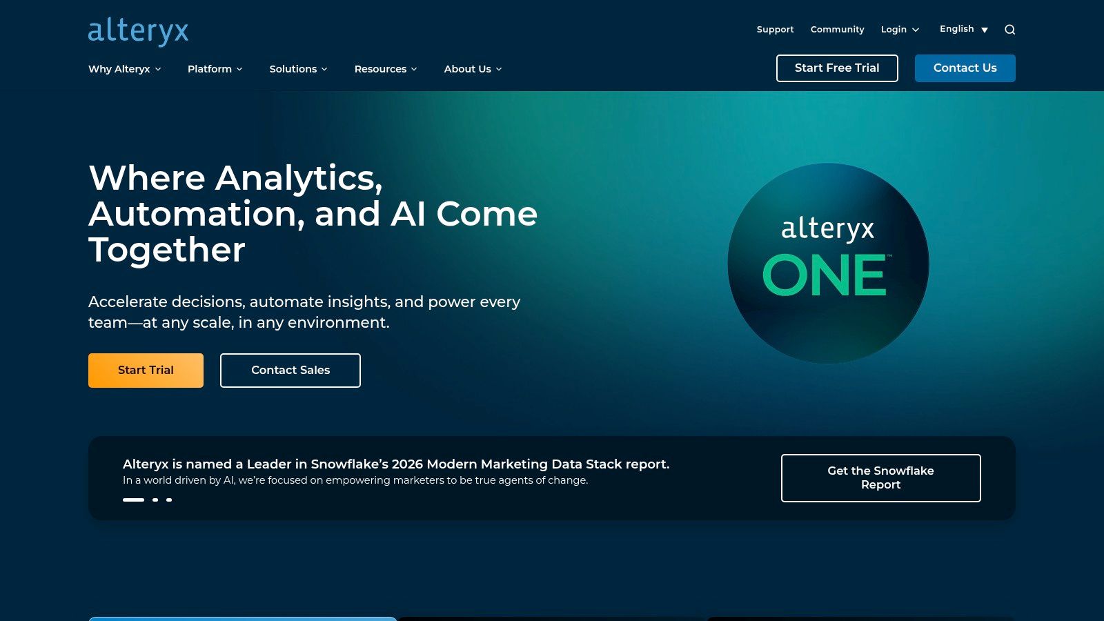 Alteryx (Designer Desktop and Alteryx Analytics Cloud)
