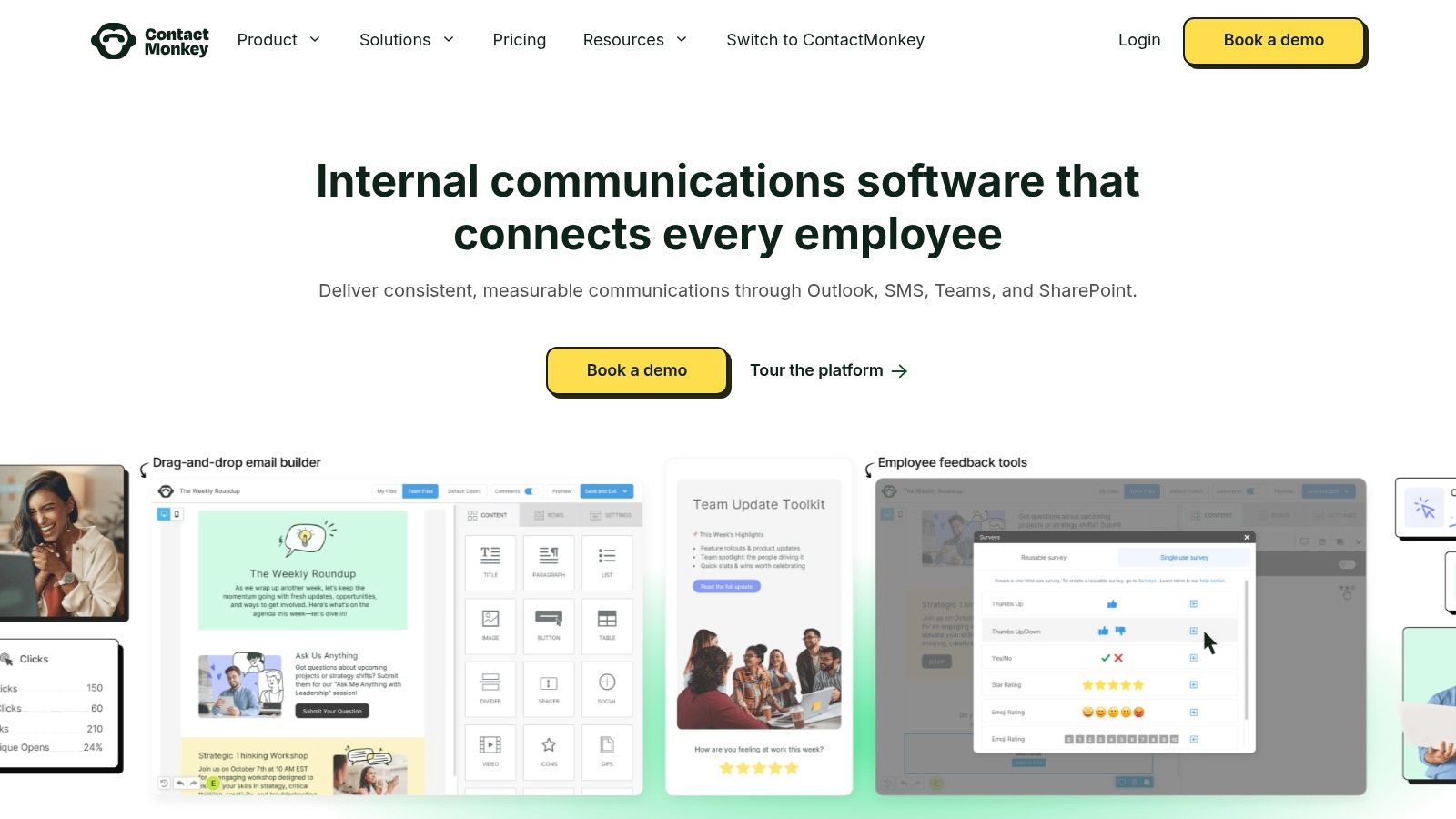 ContactMonkey (Outlook add‑in for internal comms)