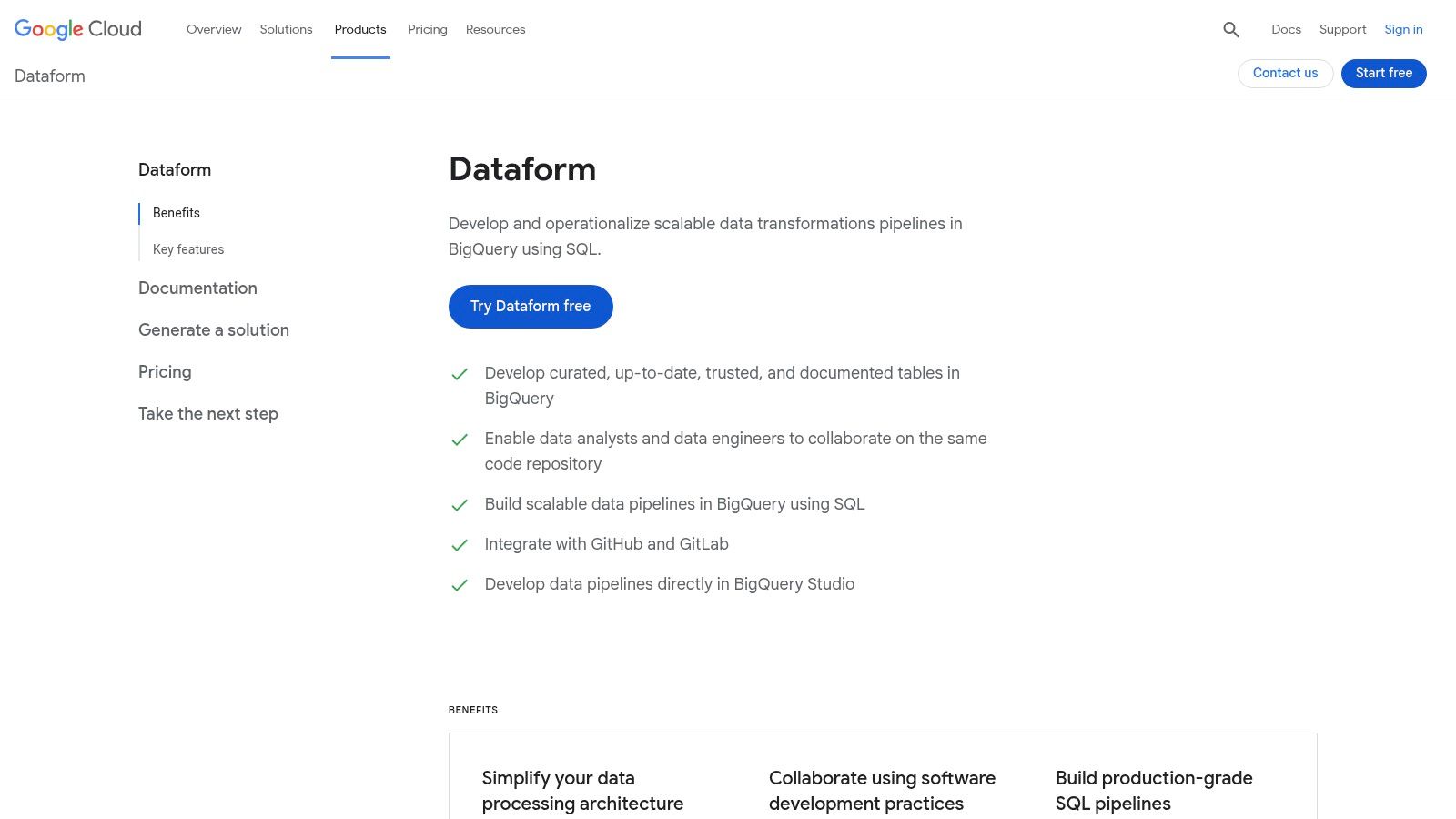 Google Cloud Dataform