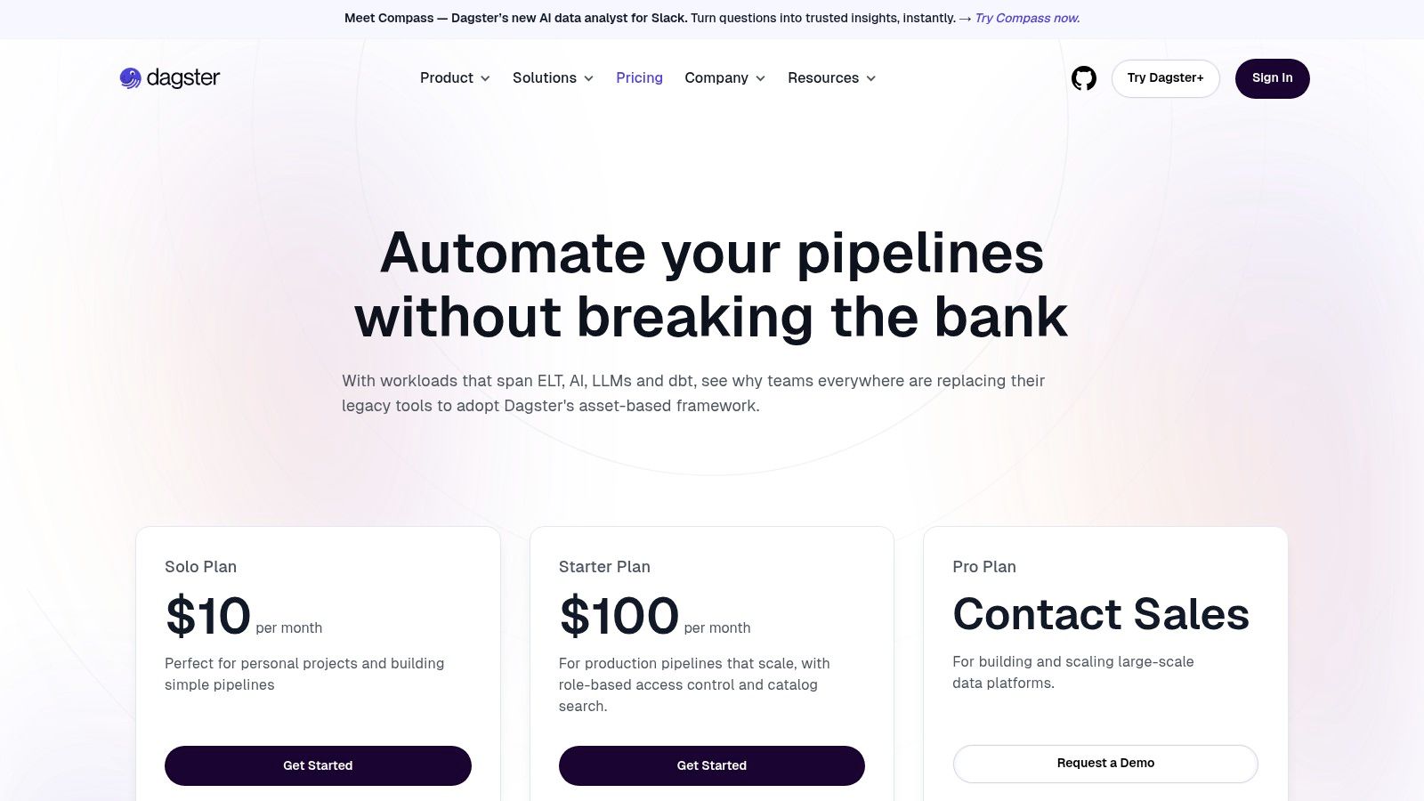 Dagster & Dagster+ (Dagster Cloud)