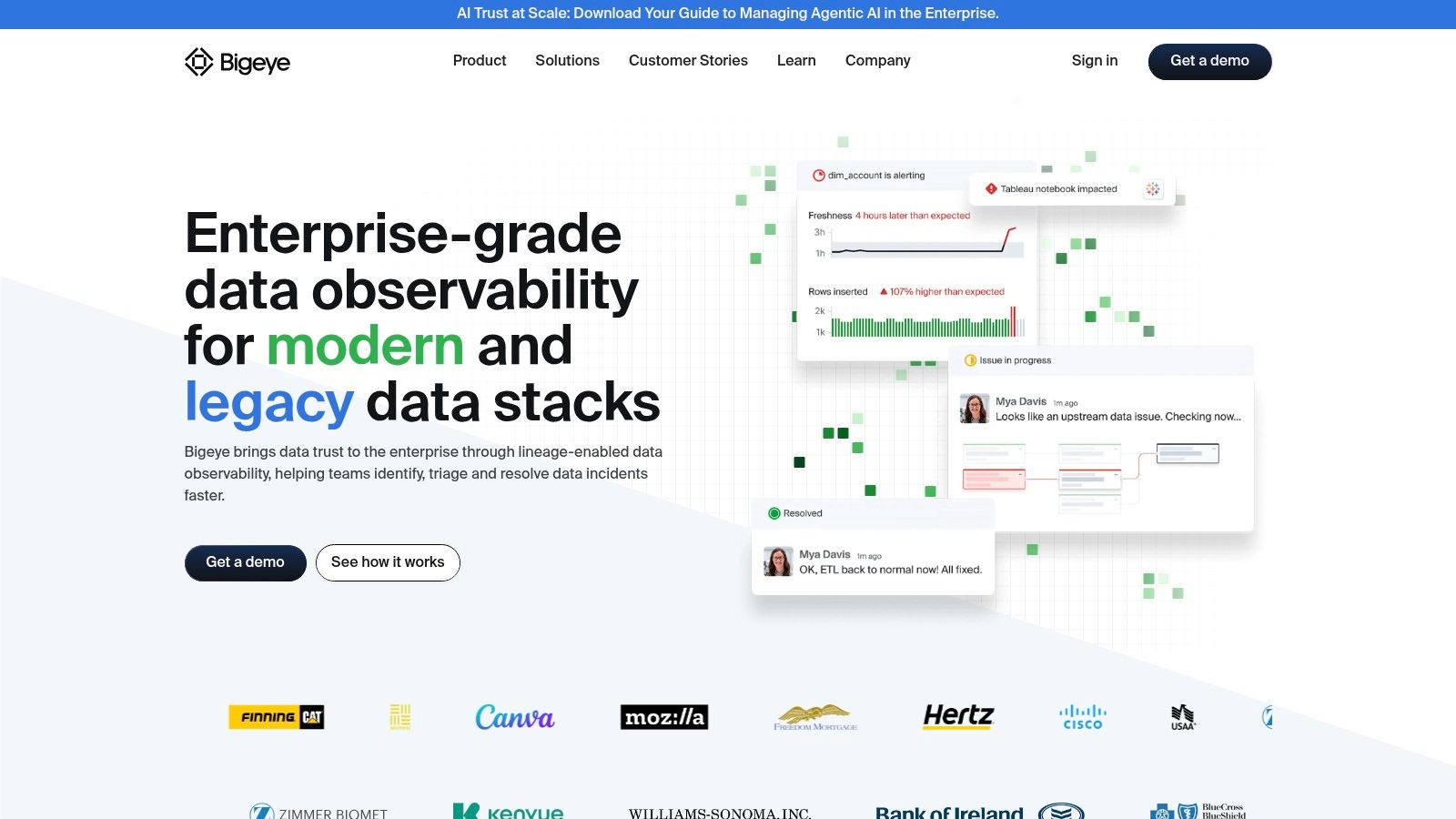 Bigeye – Data Observability for Enterprise Teams