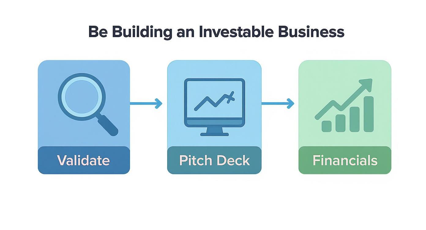 Infographic about how to find investors for startup
