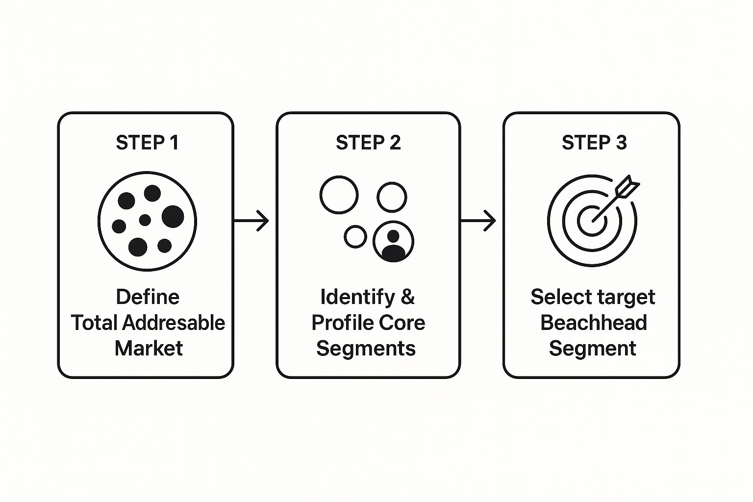 Infographic about product market segmentation