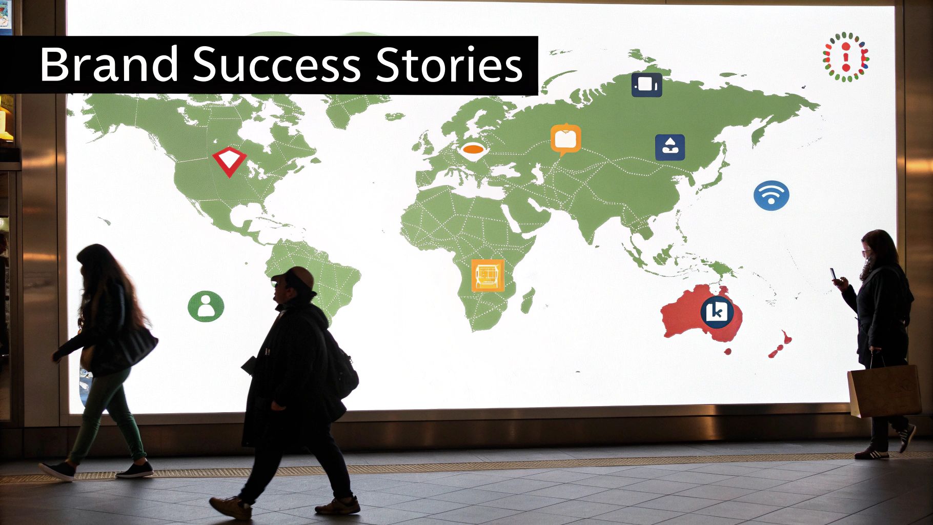 An aerial view of a vibrant, diverse cityscape, symbolizing a broad market with distinct, segmented districts.