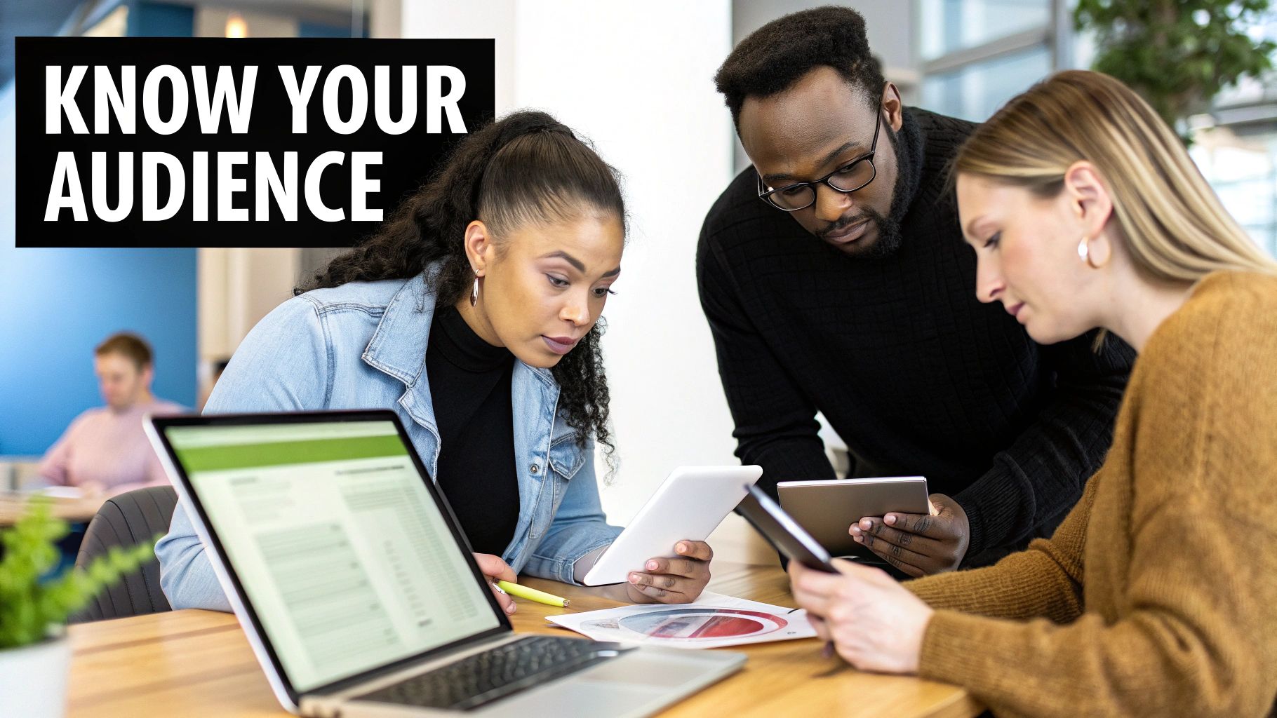 An entrepreneur working on a laptop, representing the process of building a digital marketing stack.