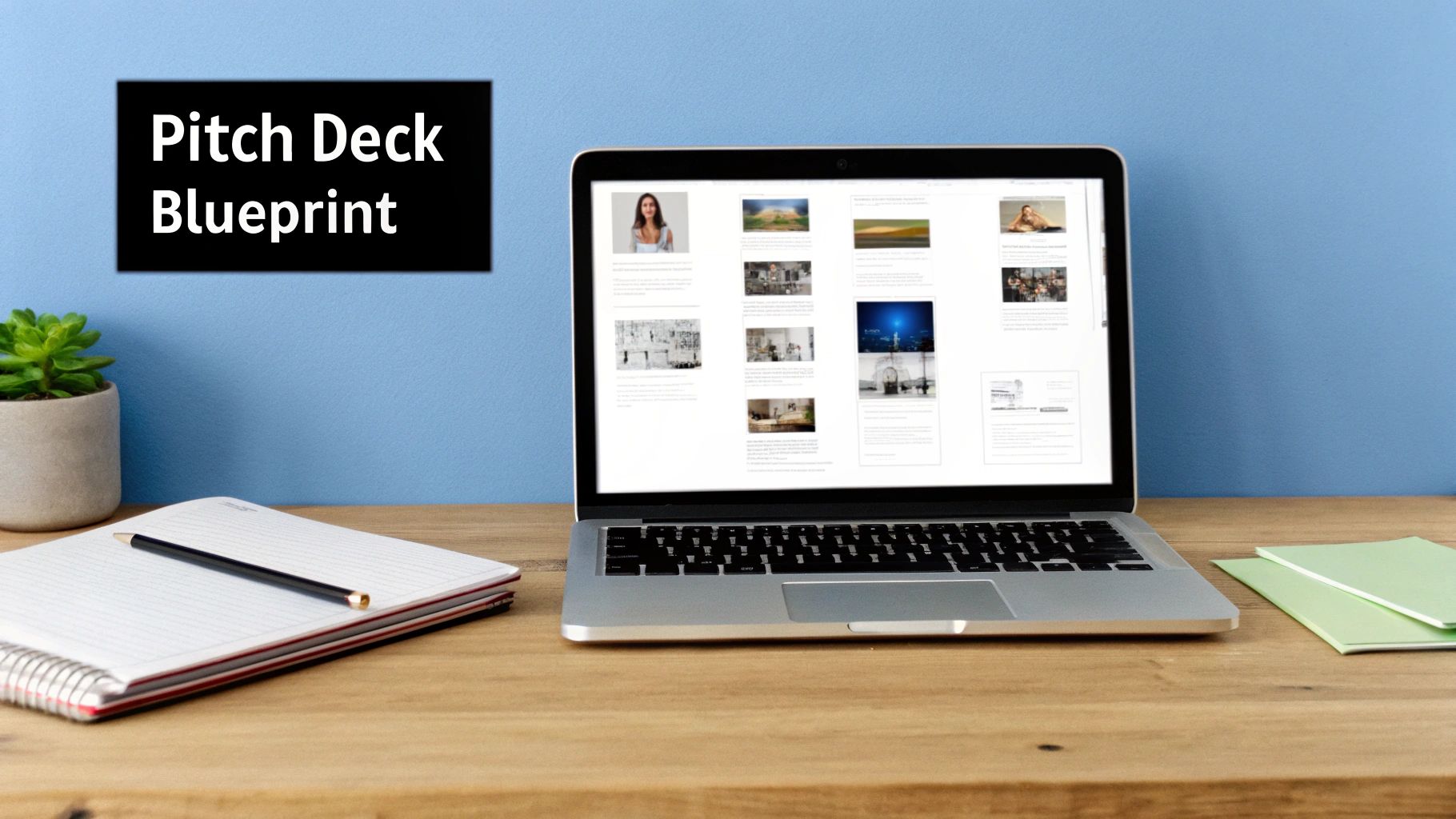 A founder presenting a pitch deck on a large screen to a group of investors in a modern boardroom.