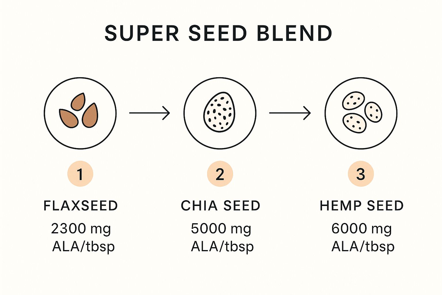 Infographic about how to get omega 3 without fish
