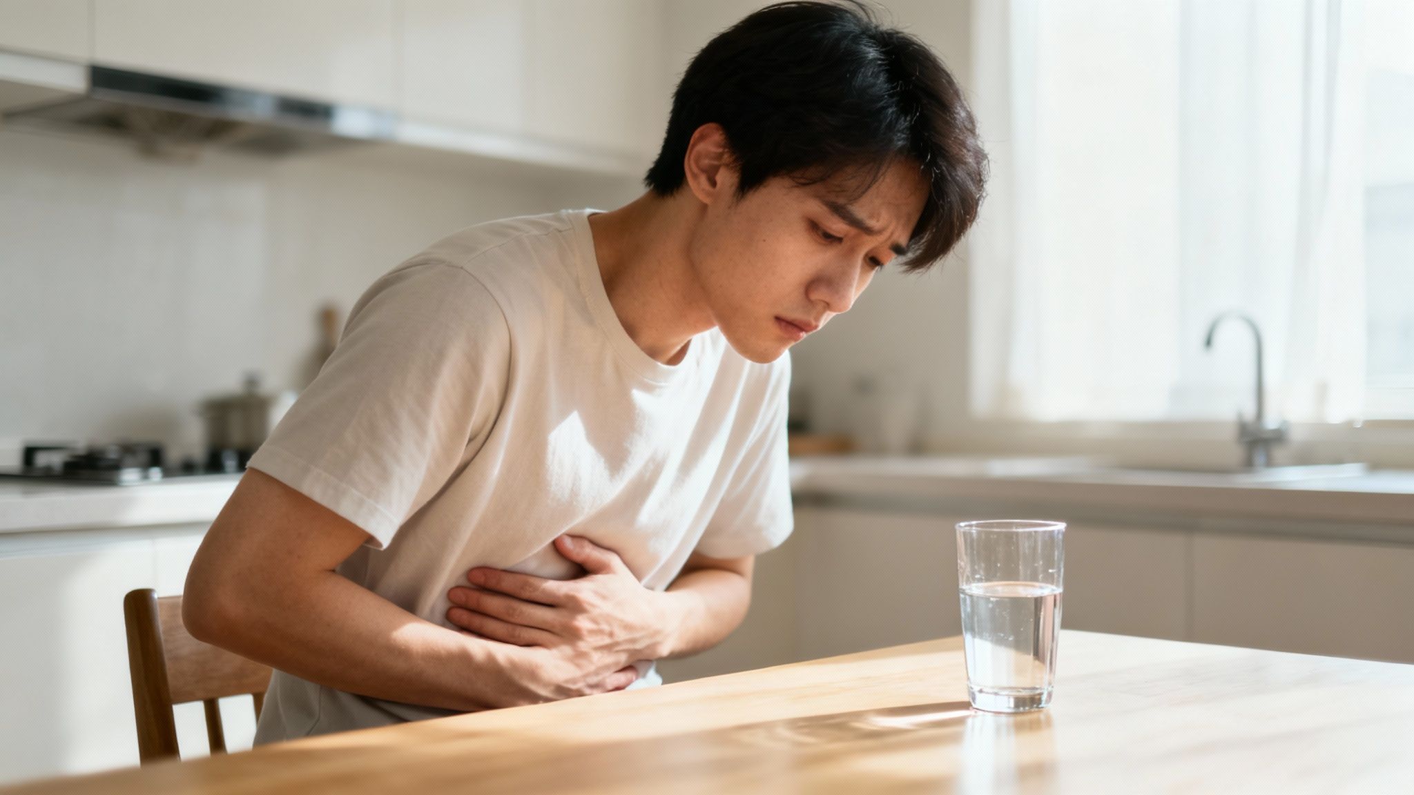 Gluten free bread and grains on a wooden table.
