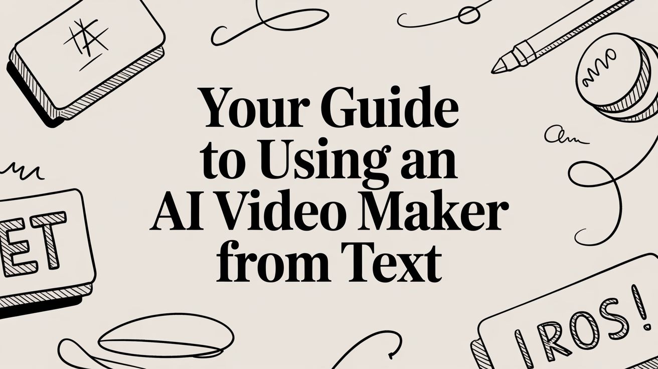 Your Guide to Using an AI Video Maker From Text