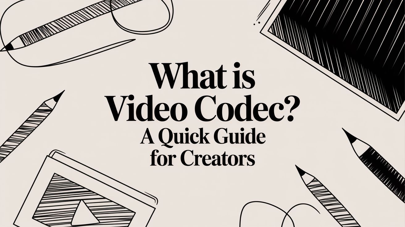 What is video codec? A Quick Guide for Creators