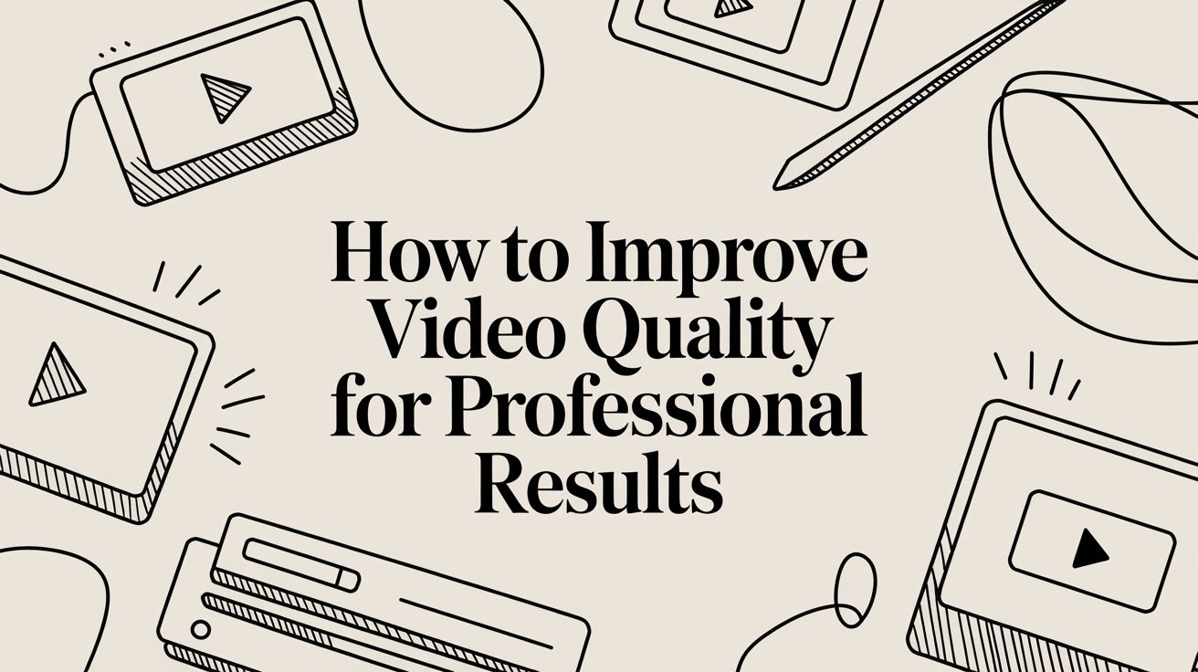 How to Improve Video Quality for Professional Results
