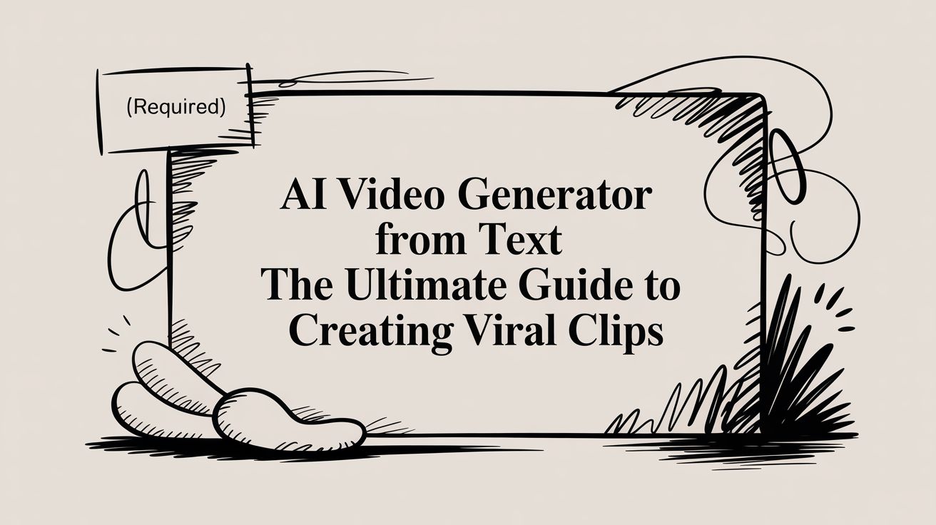 AI Video Generator From Text The Ultimate Guide to Creating Viral Clips