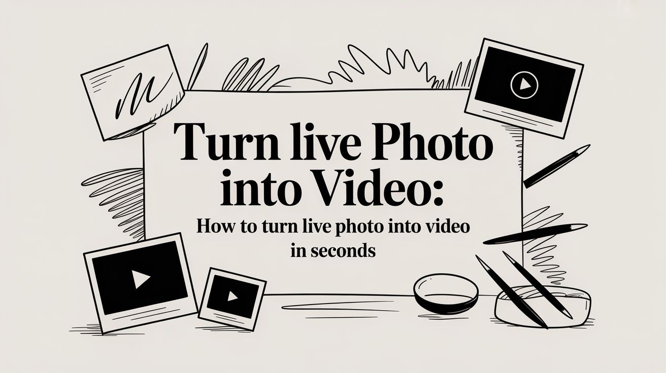 Turn Live Photo Into Video: How to turn live photo into video in seconds