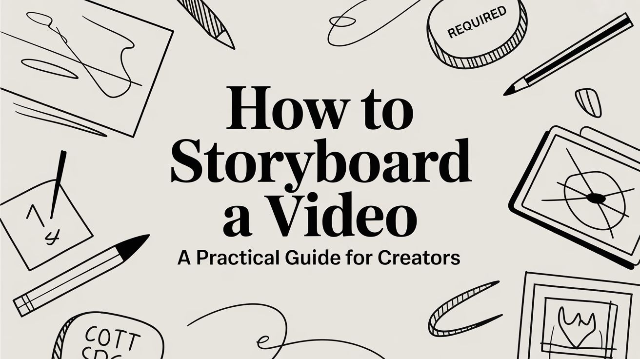 How to Storyboard a Video A Practical Guide for Creators
