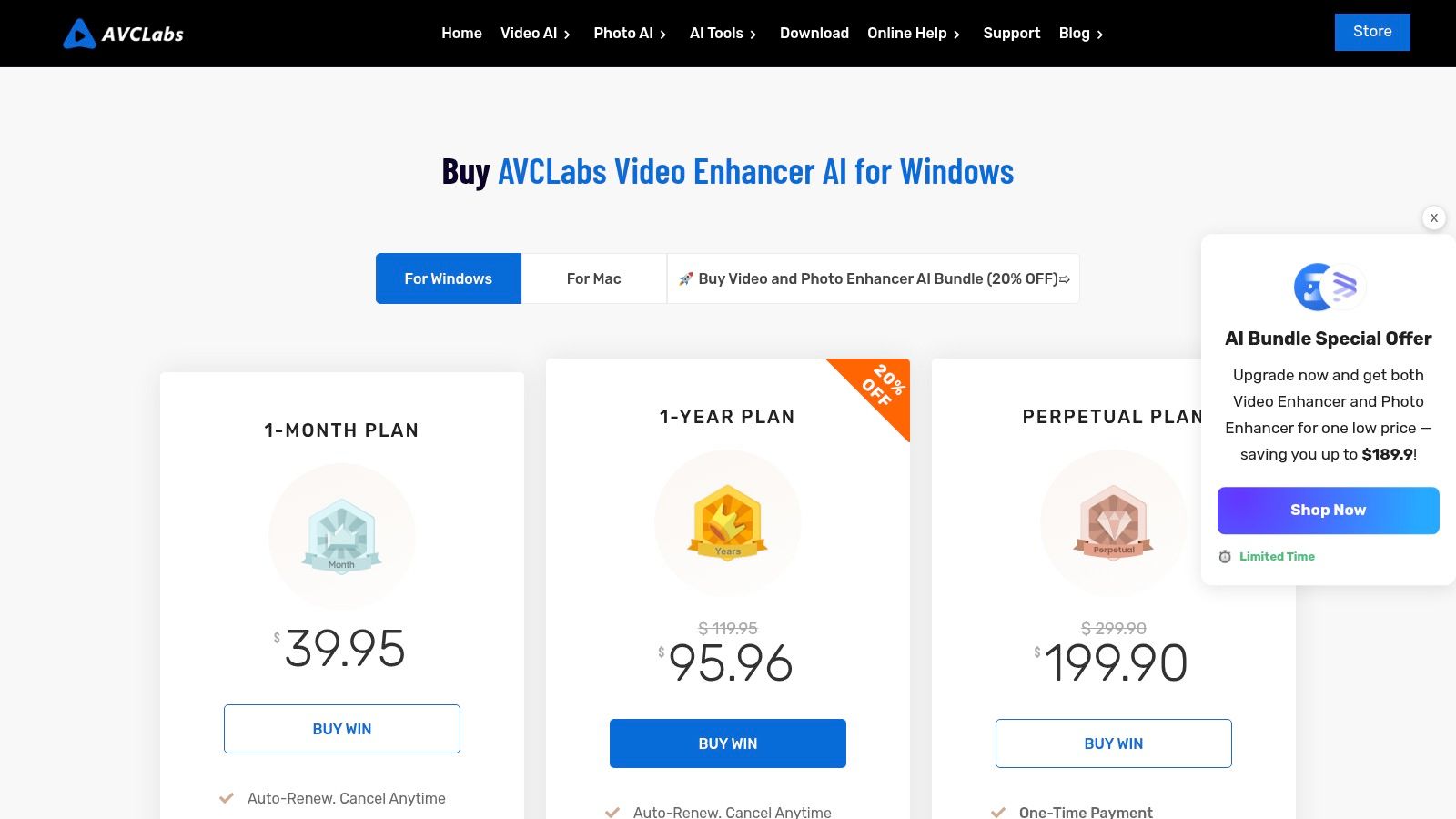 AVCLabs — Video Enhancer AI