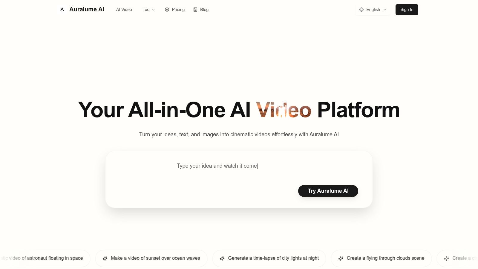 Auralume AI Interface