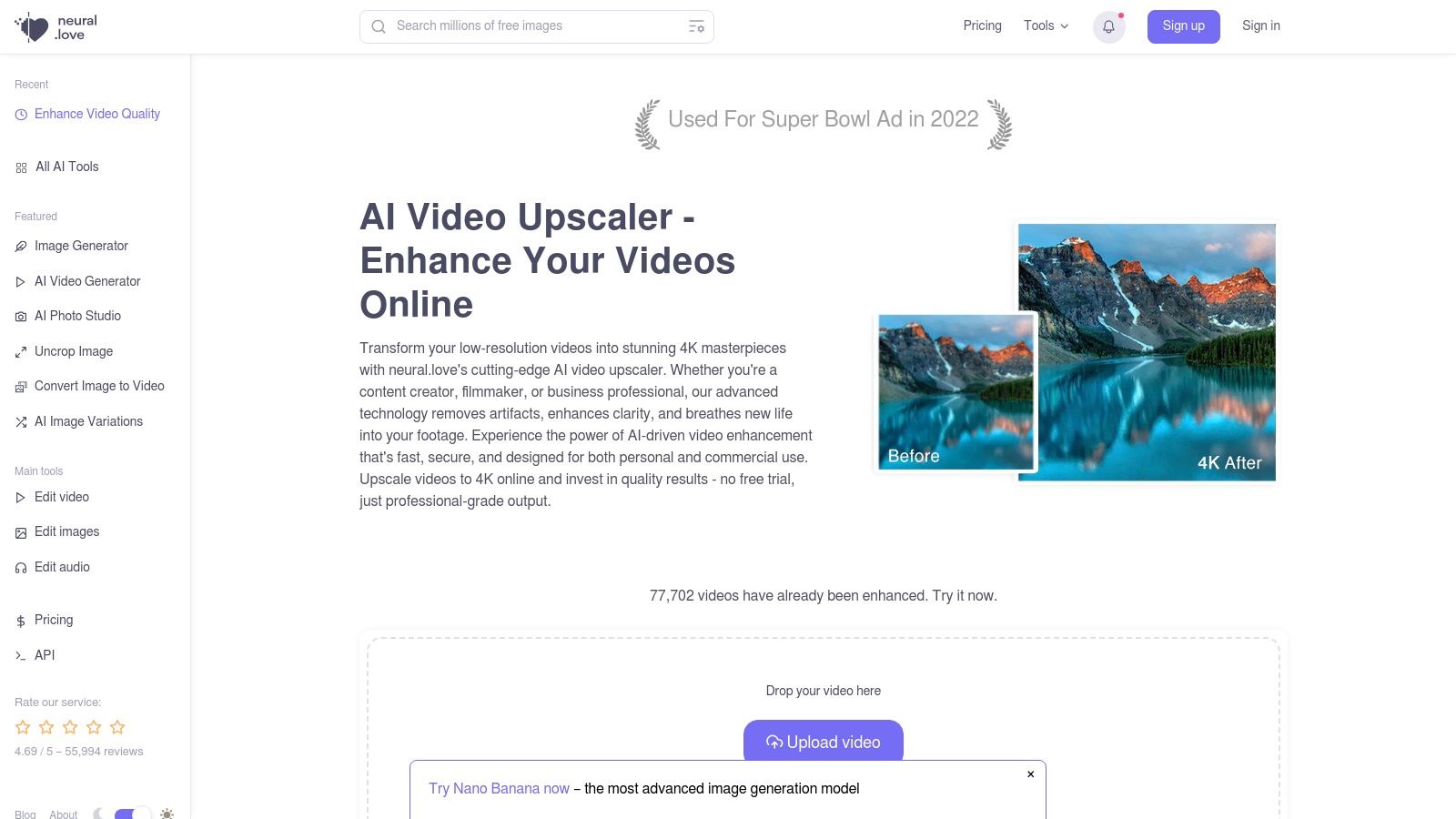neural.love — AI Video Upscaler