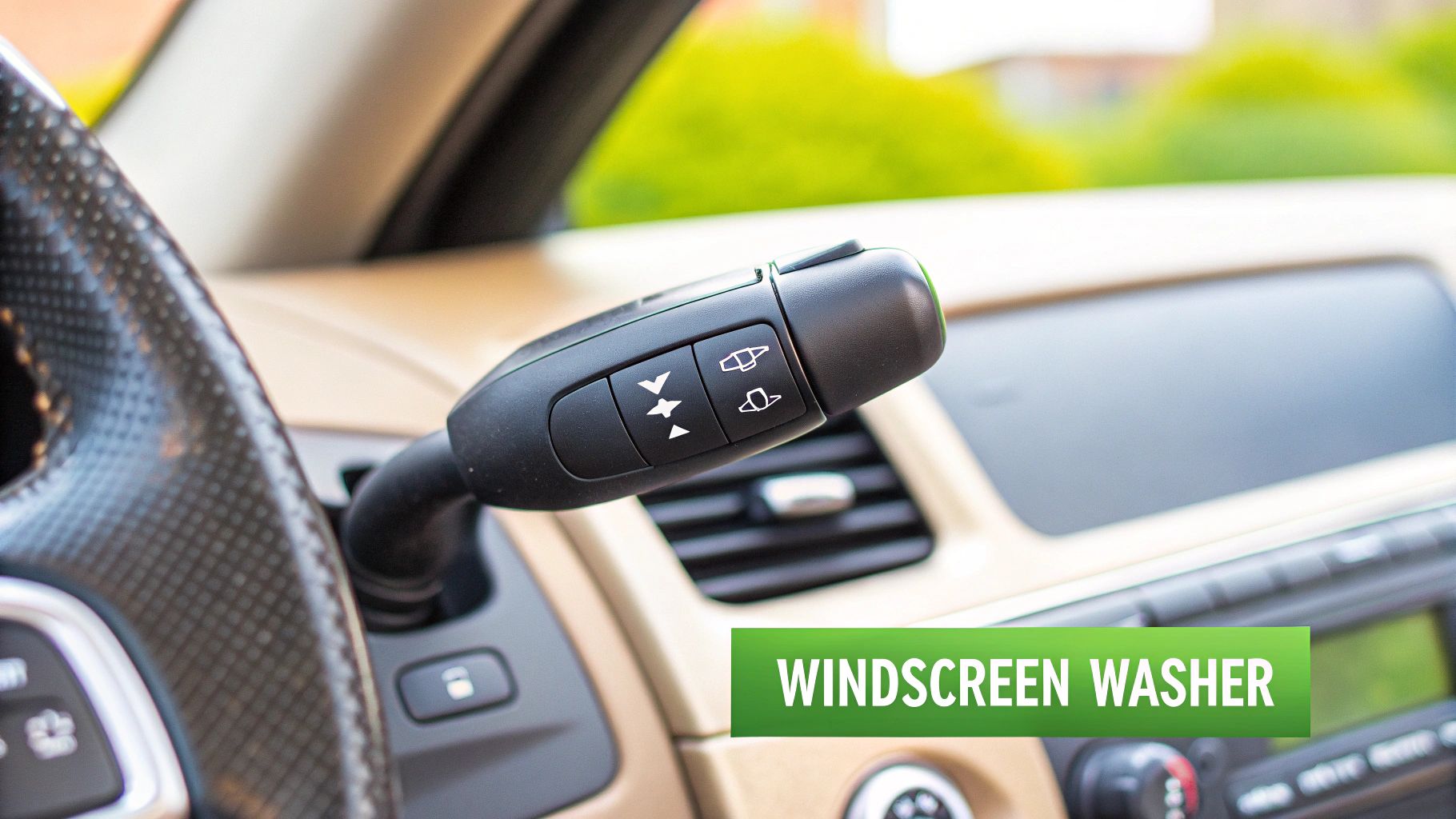 Show Me: Windscreen Washer Controls and Operation