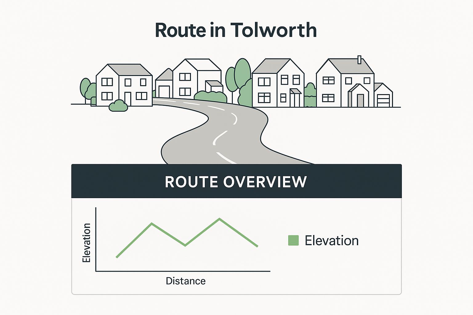 Infographic about tolworth driving test routes