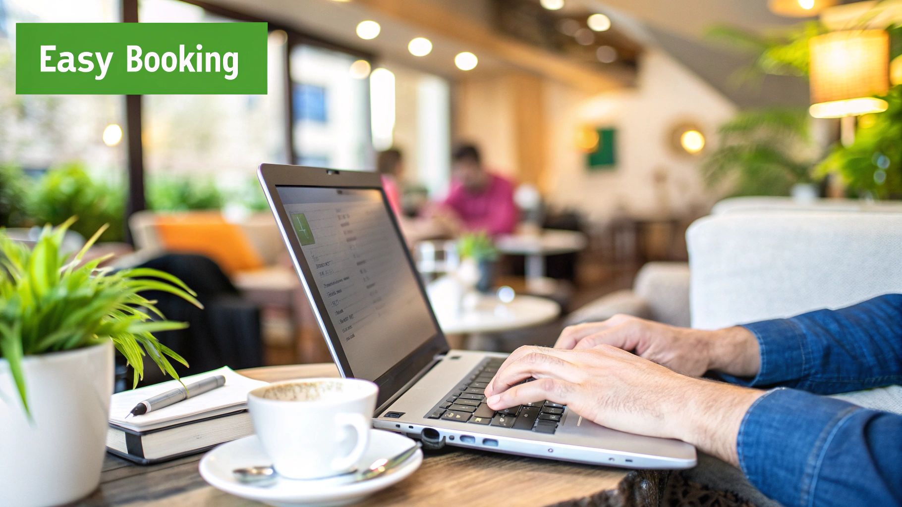 A person using a laptop to look for driving test booking strategies.
