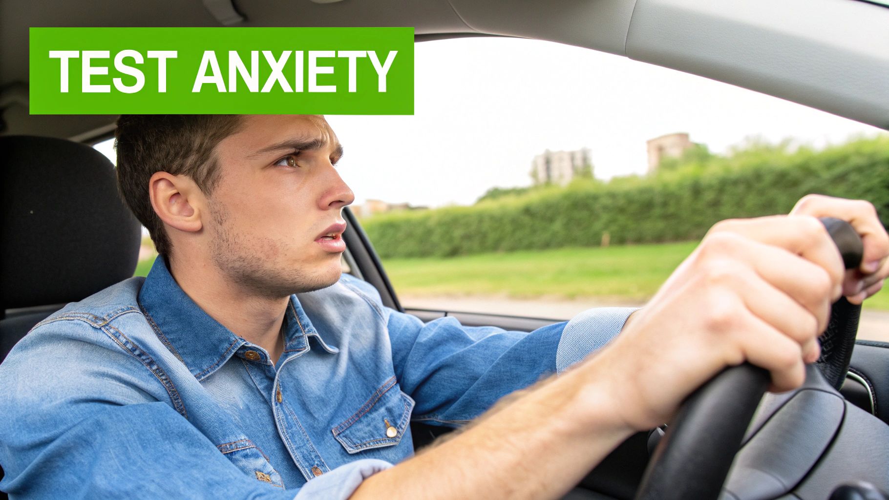 Feeling nervous before your driving test is completely normal.