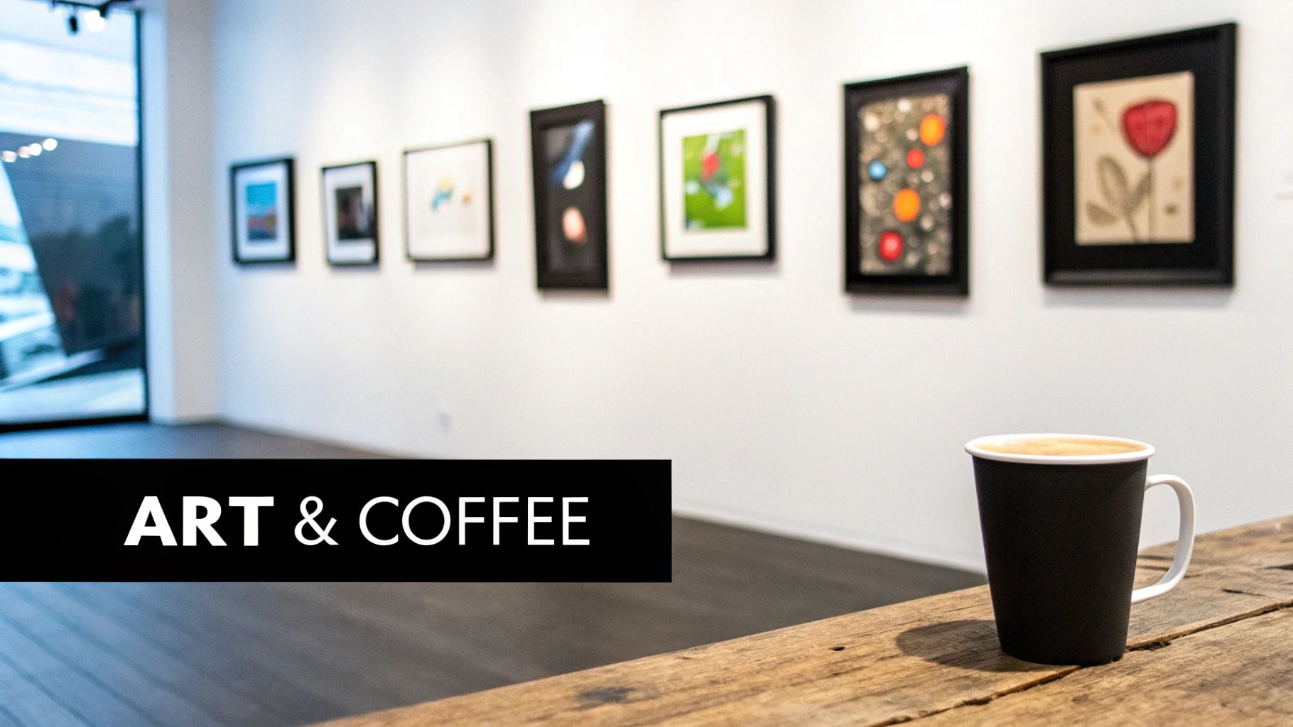 Art Gallery or Museum with Coffee