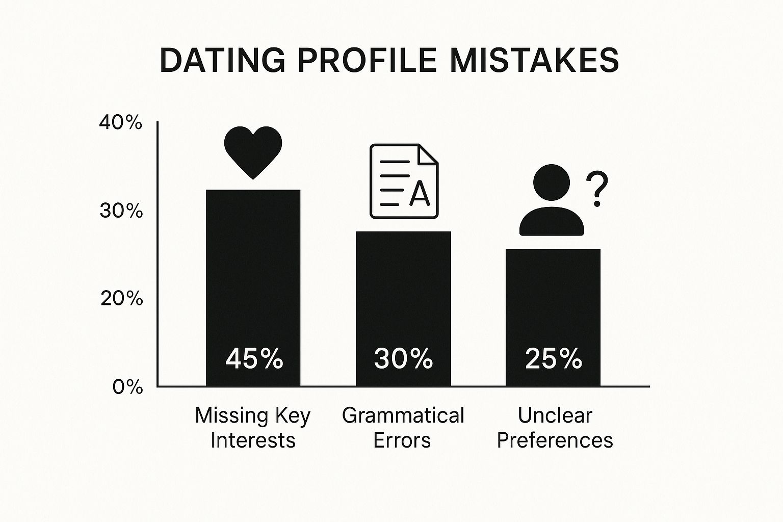 Infographic about how to write a dating profile