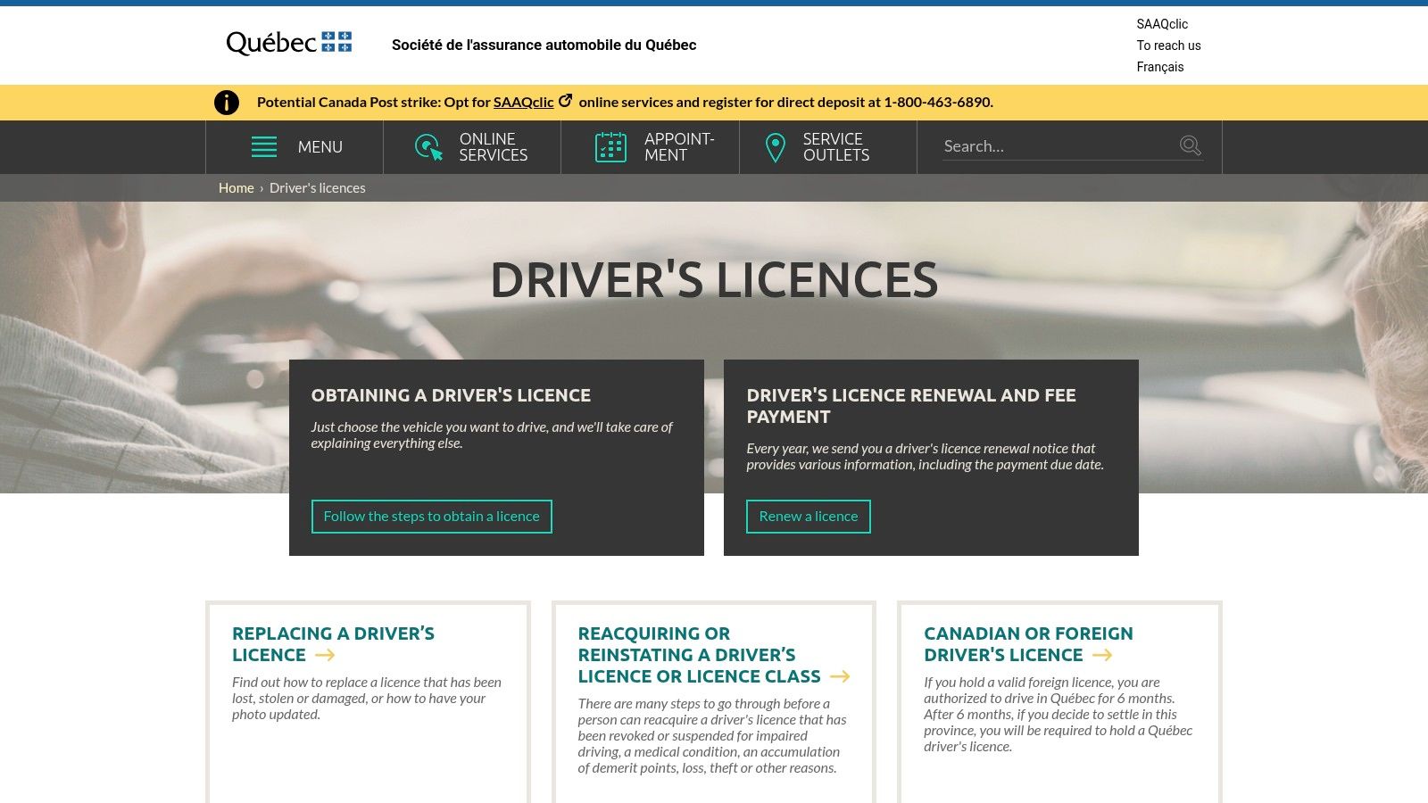 SAAQ (Société de l'assurance automobile du Québec) - Canada