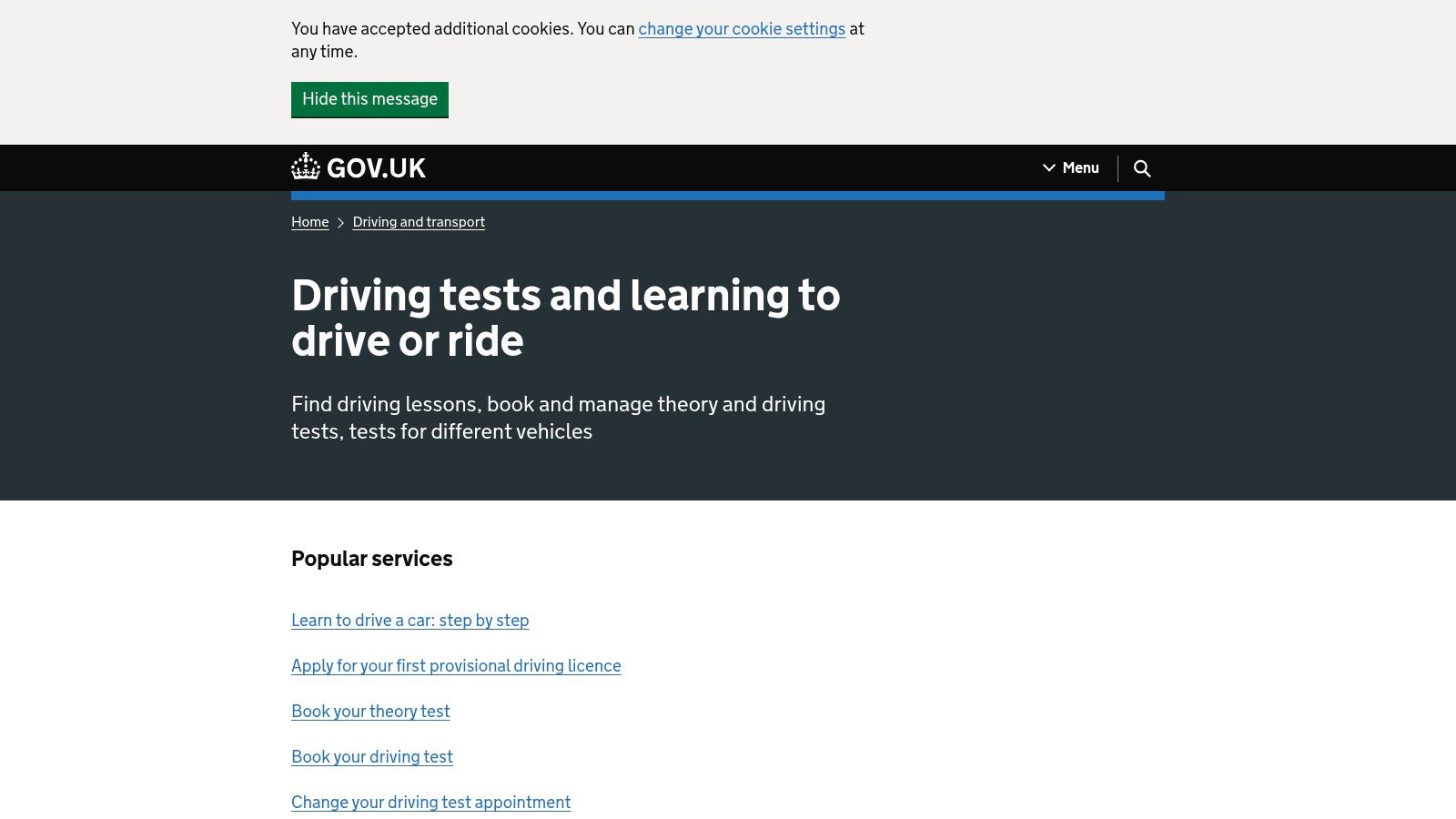 Driver & Vehicle Standards Agency (DVSA) Test Centers - UK