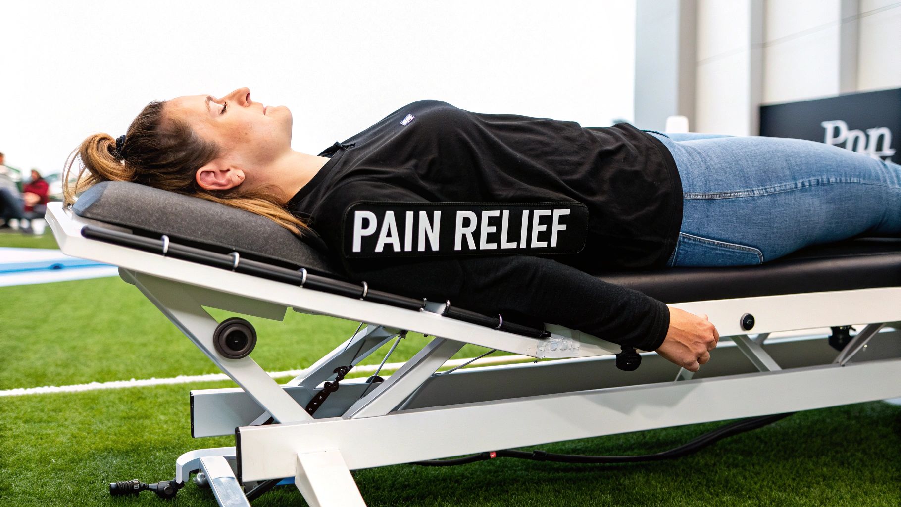 A specialised table used for non-surgical spinal decompression therapy.