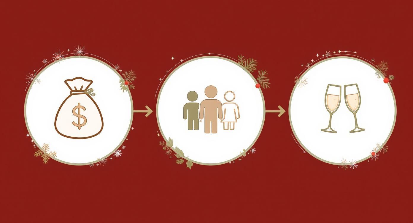 Infographic about catering for christmas