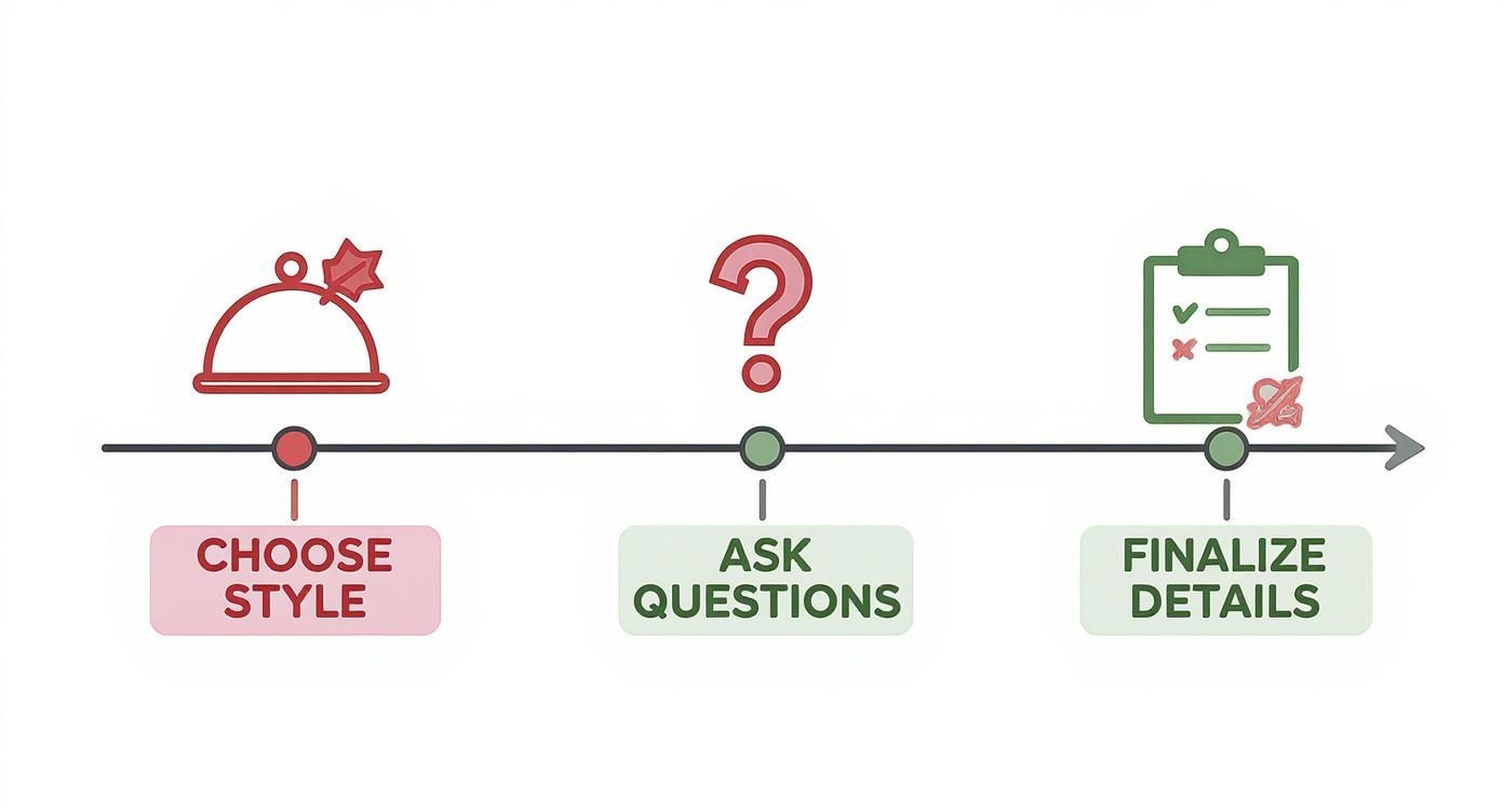 Infographic about christmas catering services