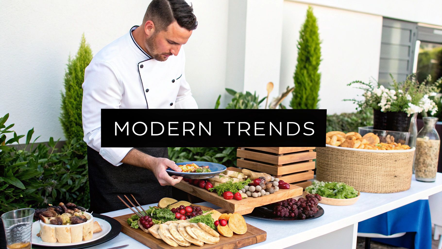 A visually appealing grazing table at a corporate event