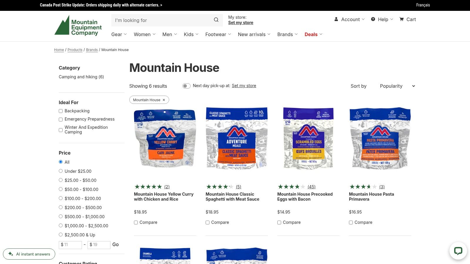 MEC (Mountain Equipment Company)