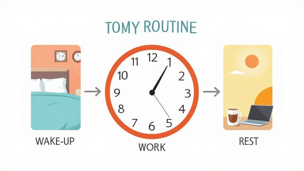 Implement Structured Daily Routines