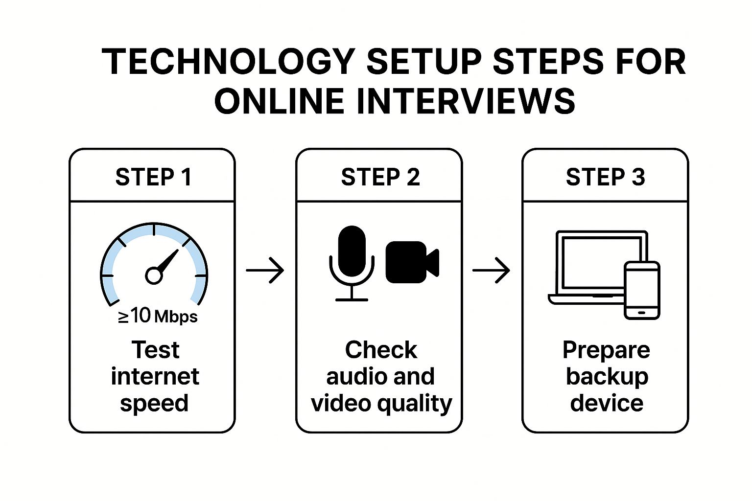 Infographic showing key data about Test Your Technology Setup in Advance