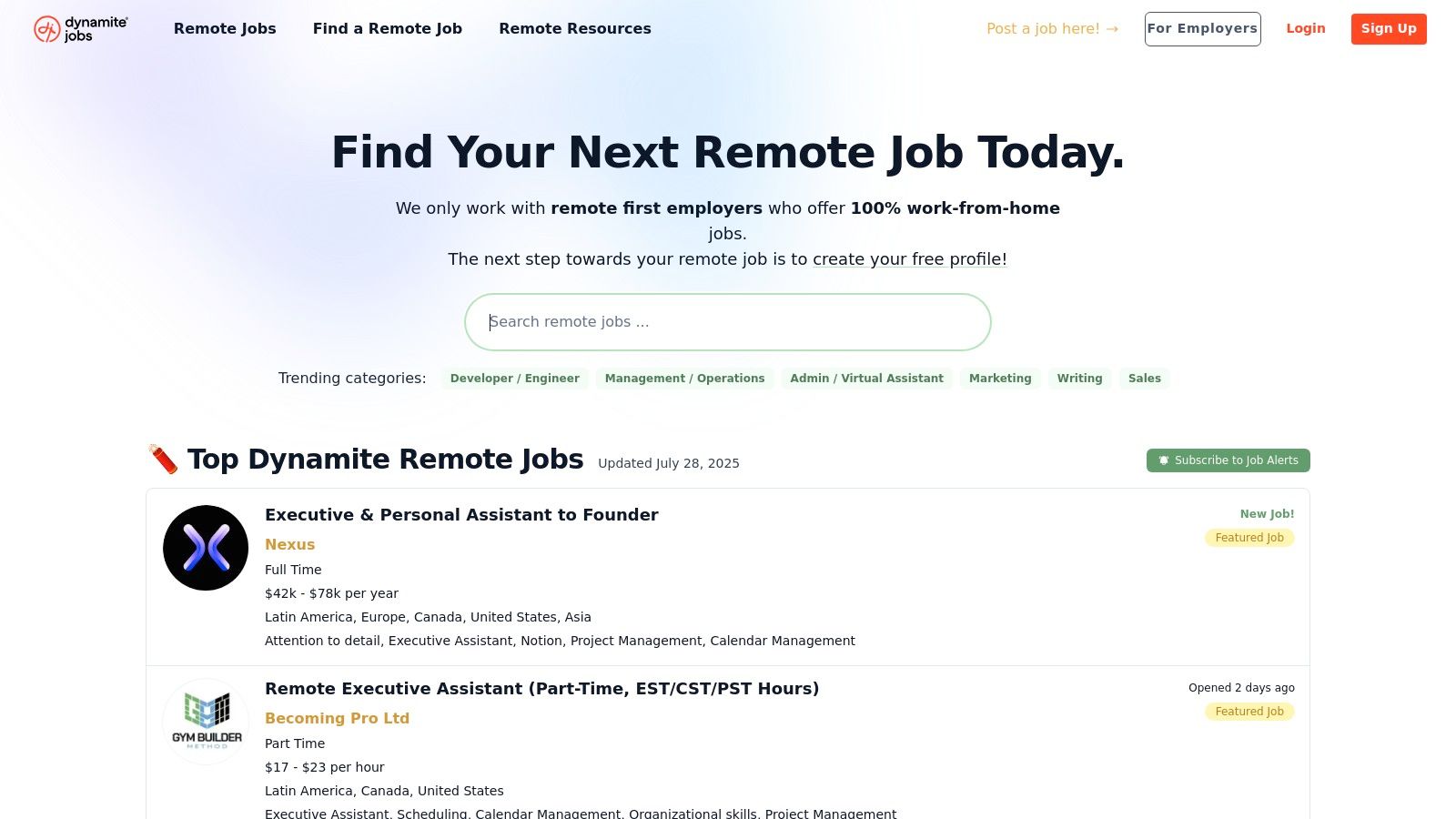 Dynamite Jobs