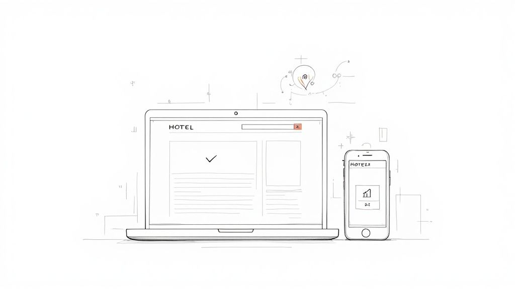 High-quality image of a hotel's lobby or exterior