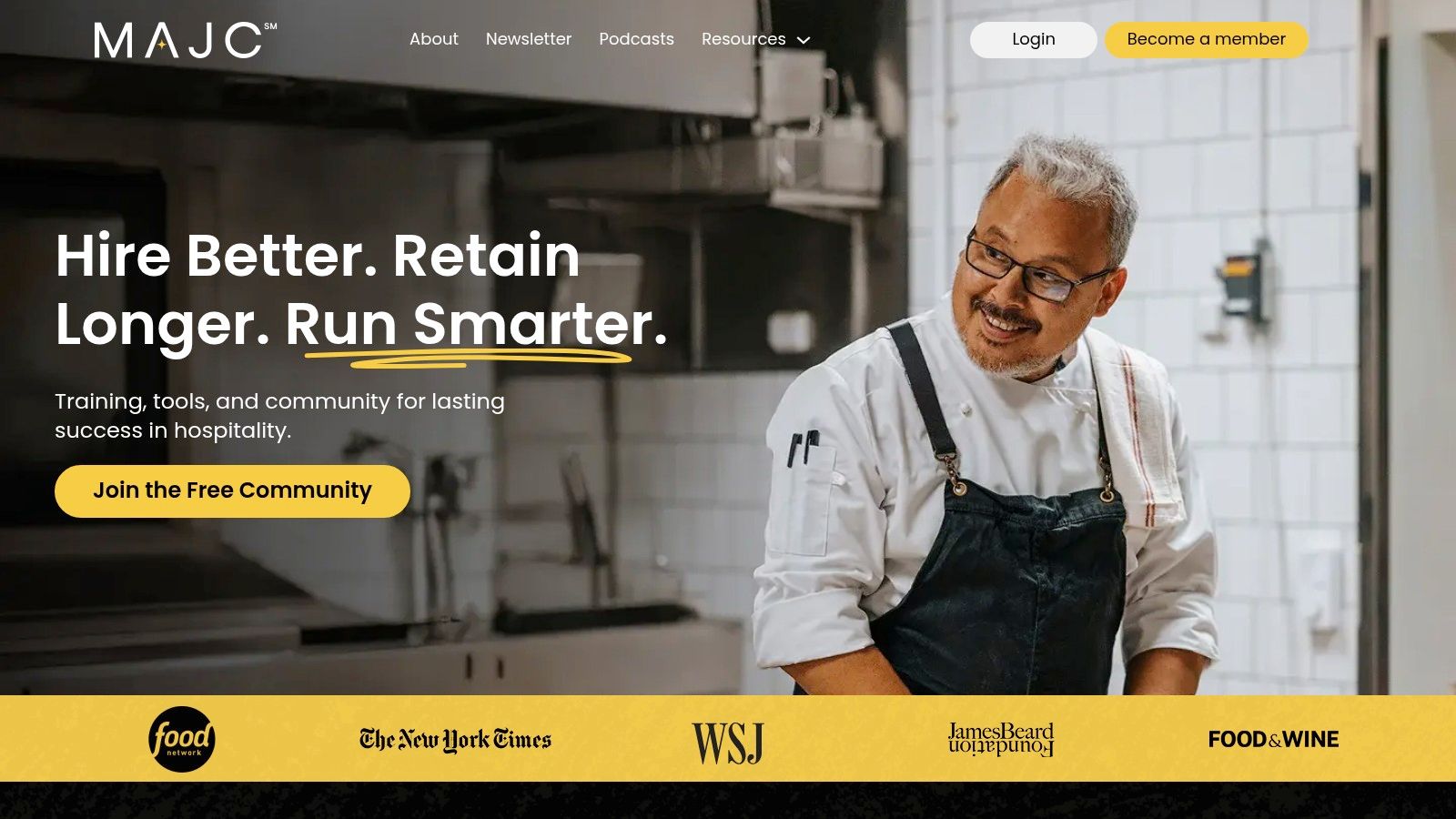 MAJC platform interface showing community discussions and resources