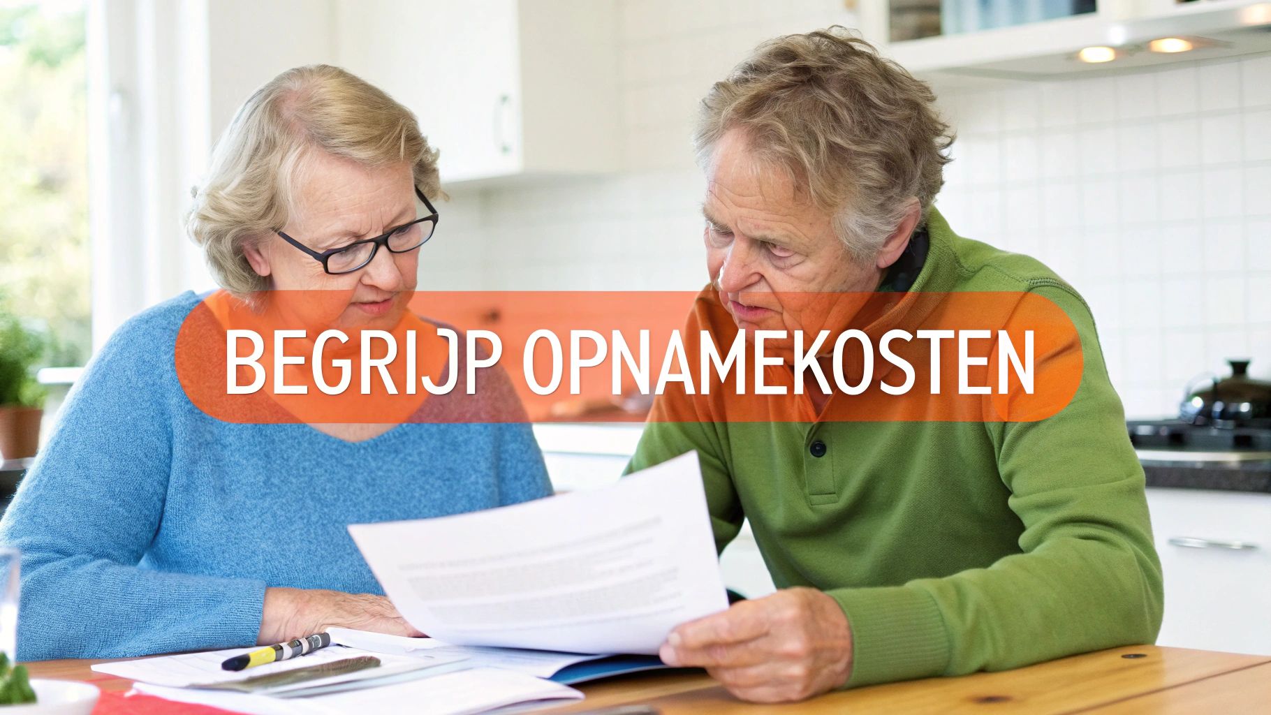 Een rustige sfeer met een persoon die naar papieren en een laptop kijkt.