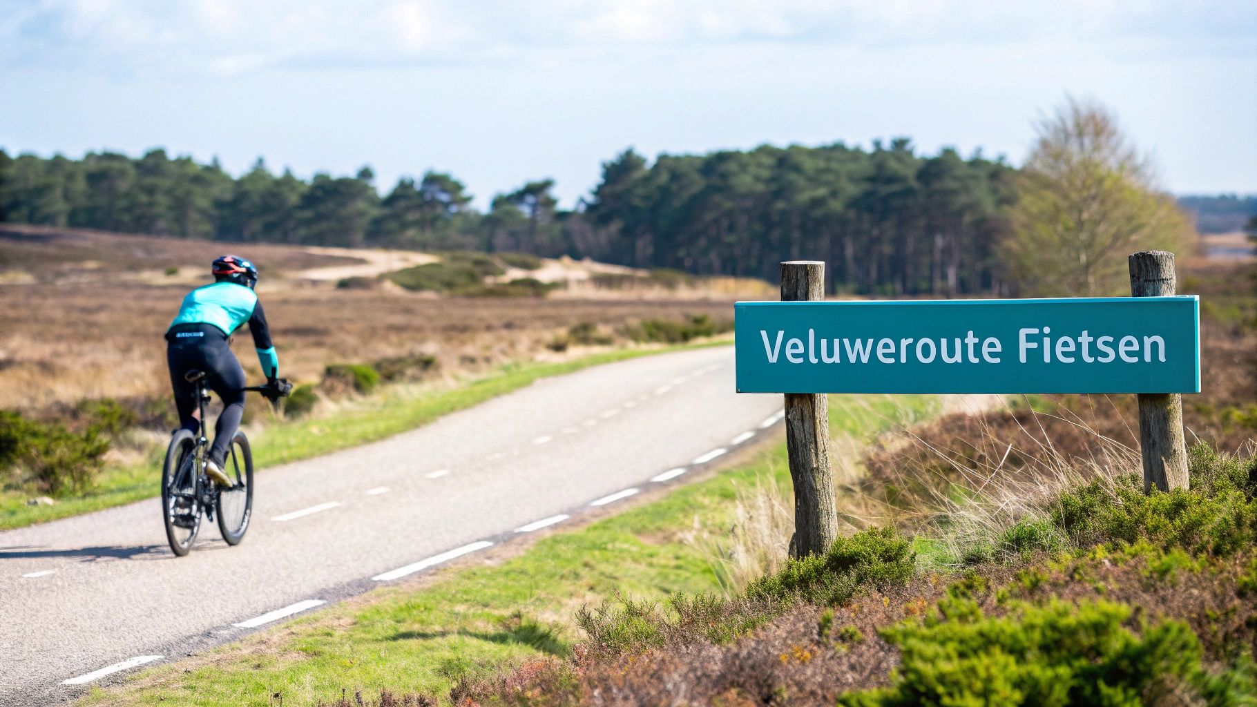 Fietsen langs de Veluweroute