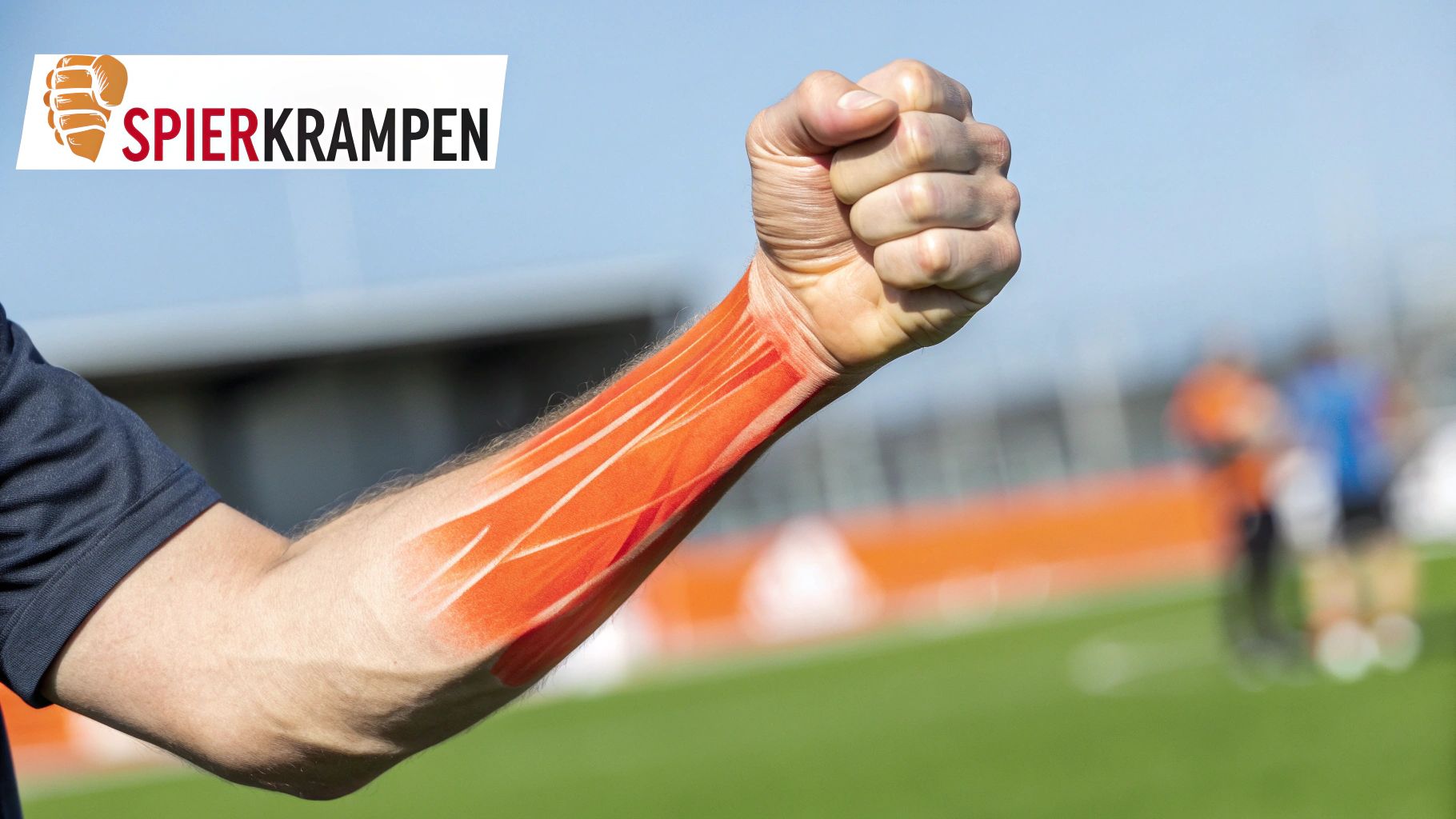 Illustratie van spierstijfheid in het been